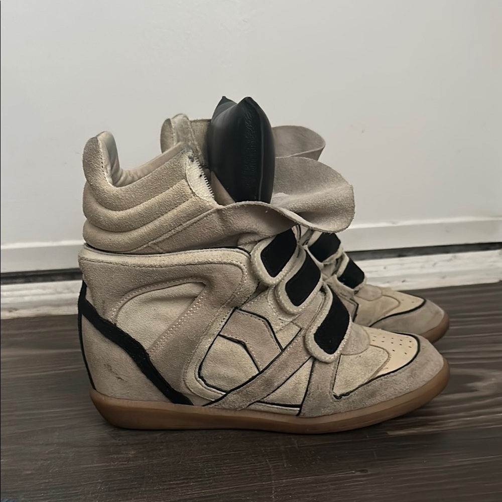 Isabel Marant Sneaker Wedge Tan/White